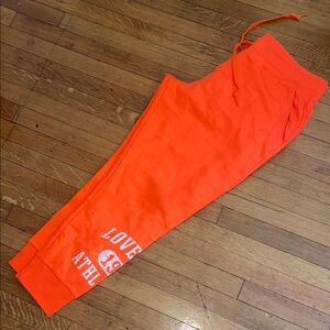 NWT Pink Orange Athletic Joggers